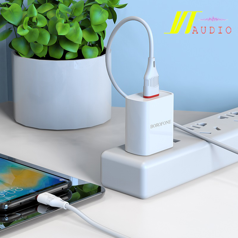 Bộ Sạc Iphone. Bộ Sạc nhanh Borofone BA20 Lightning 2.1A