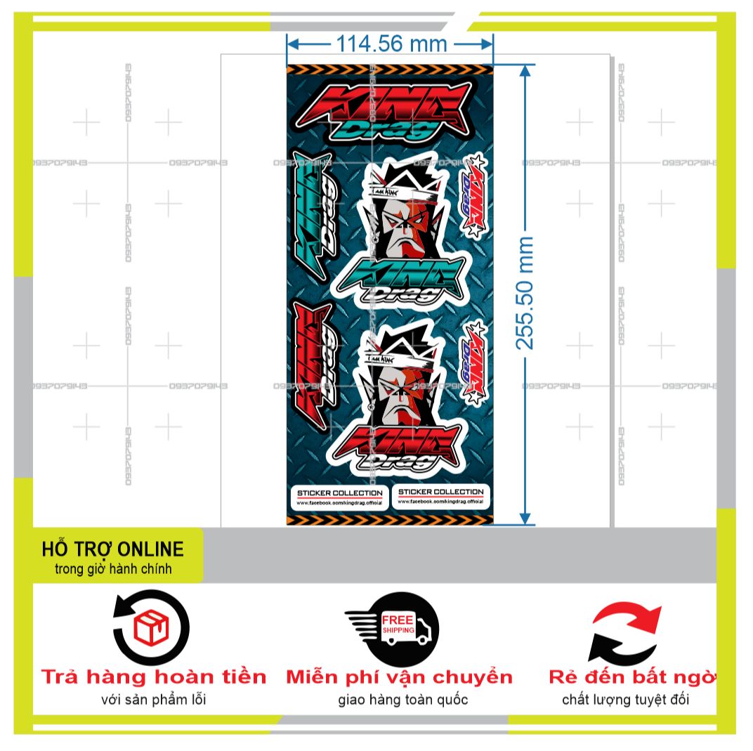 LOGO STICKER DÁN XE MÁY MINI M 76