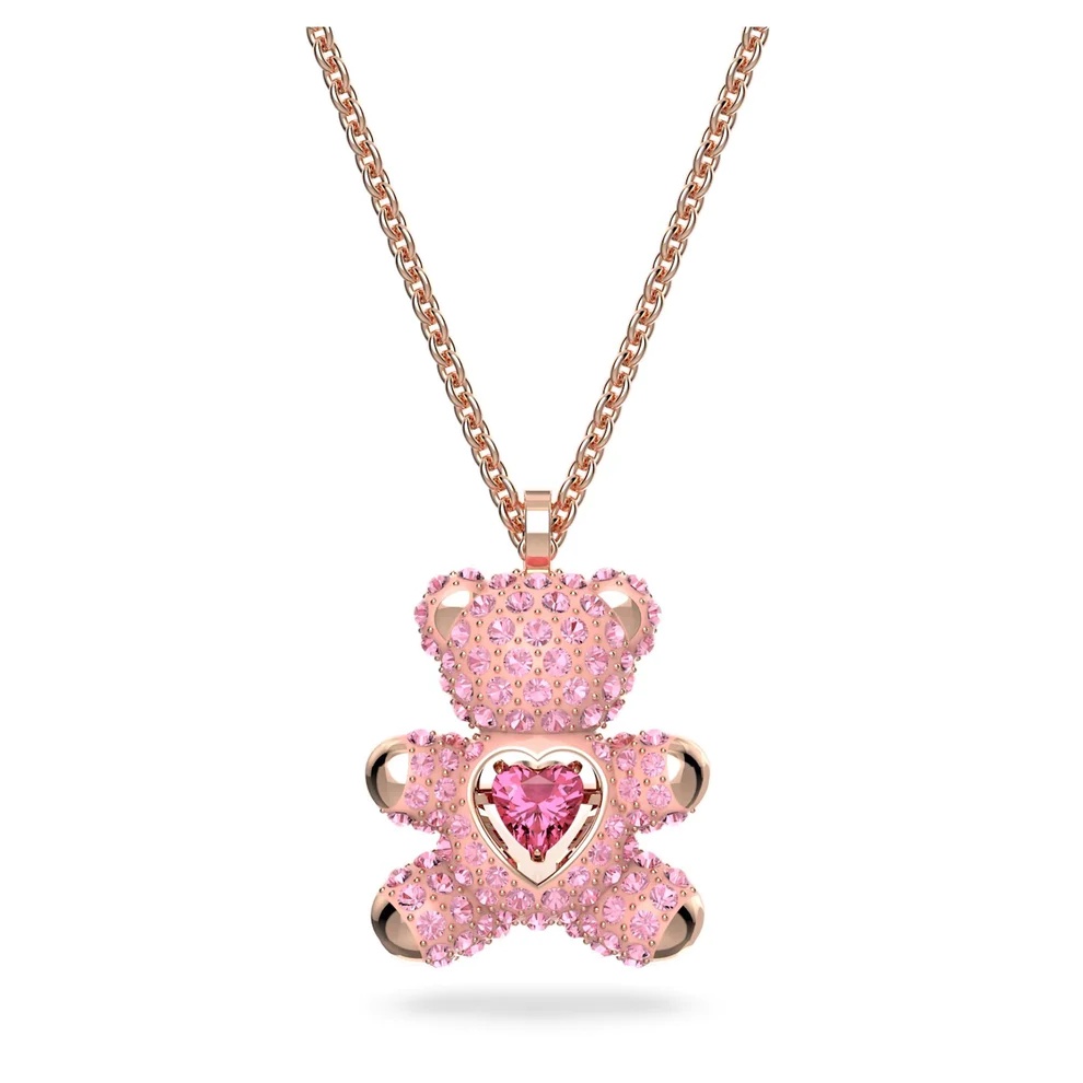 Dây chuyền cde teddy bear necklace pink cde6055pi