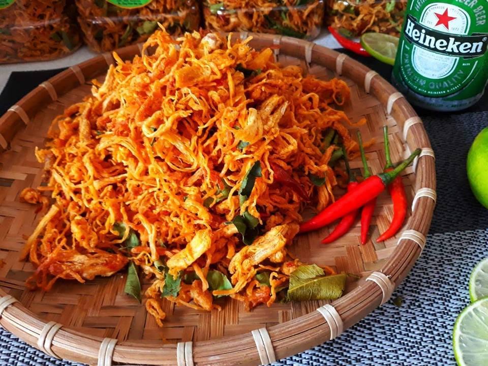 500g Khô gà lá chanh xé cay
