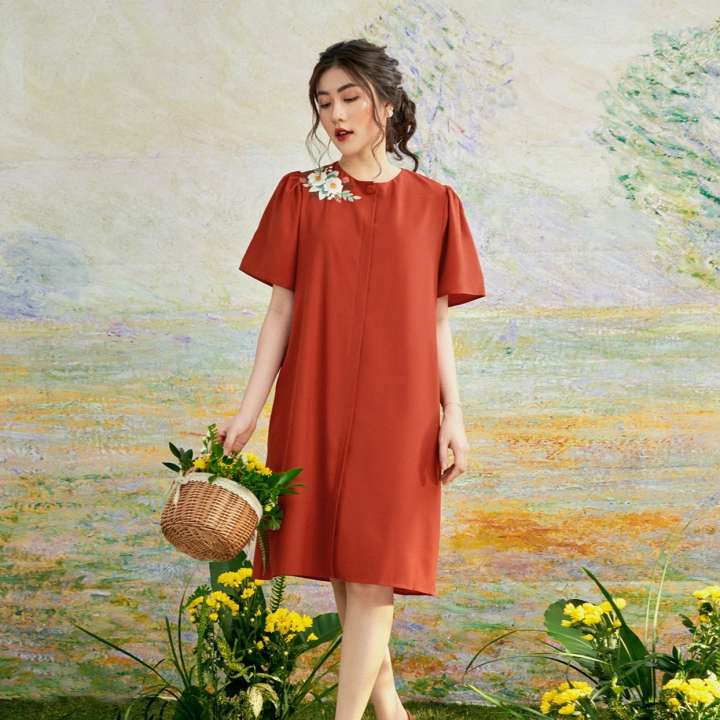 OLV – Đầm Amber Puff Sleeve Embro – OLV ,SKU : 1563259233_VNAMZ-6610171365 >>>🇻🇳 Top1Vietnam 🛒>>> lazada.vn 🇻🇳🇻🇳🇻🇳🛒🛍🛒