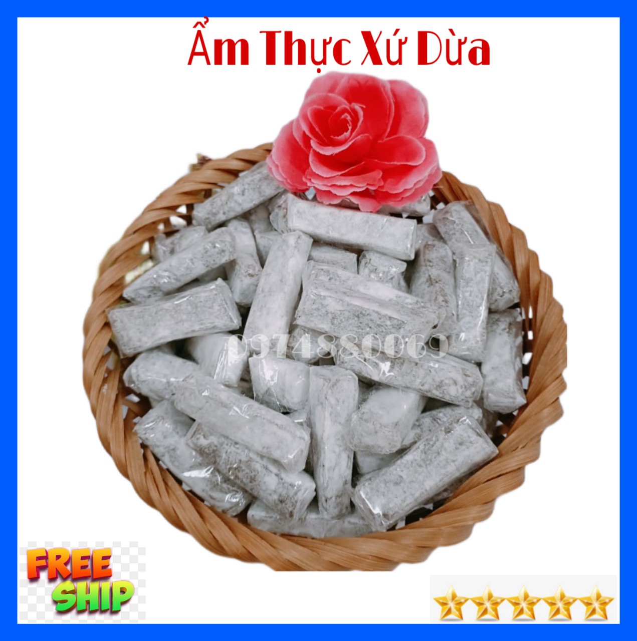 (FREESHIP) 1Kg Kẹo gừng dẻo phấn ít ngọt Bến Tre