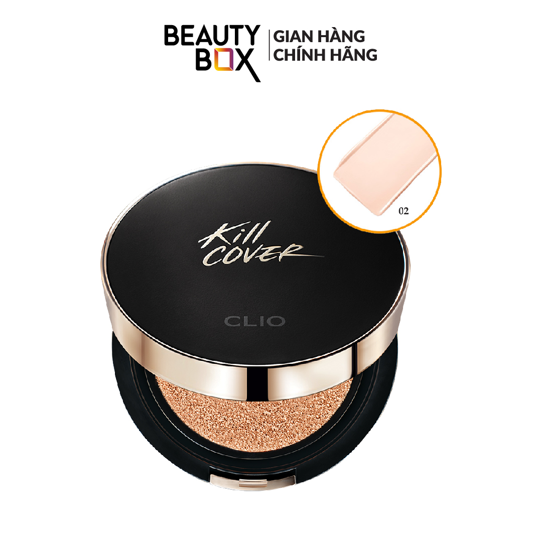 Phấn Nước Kiềm Dầu Lâu Trôi CLIO KILL COVER FIXER CUSHION SPF50+ PA+++