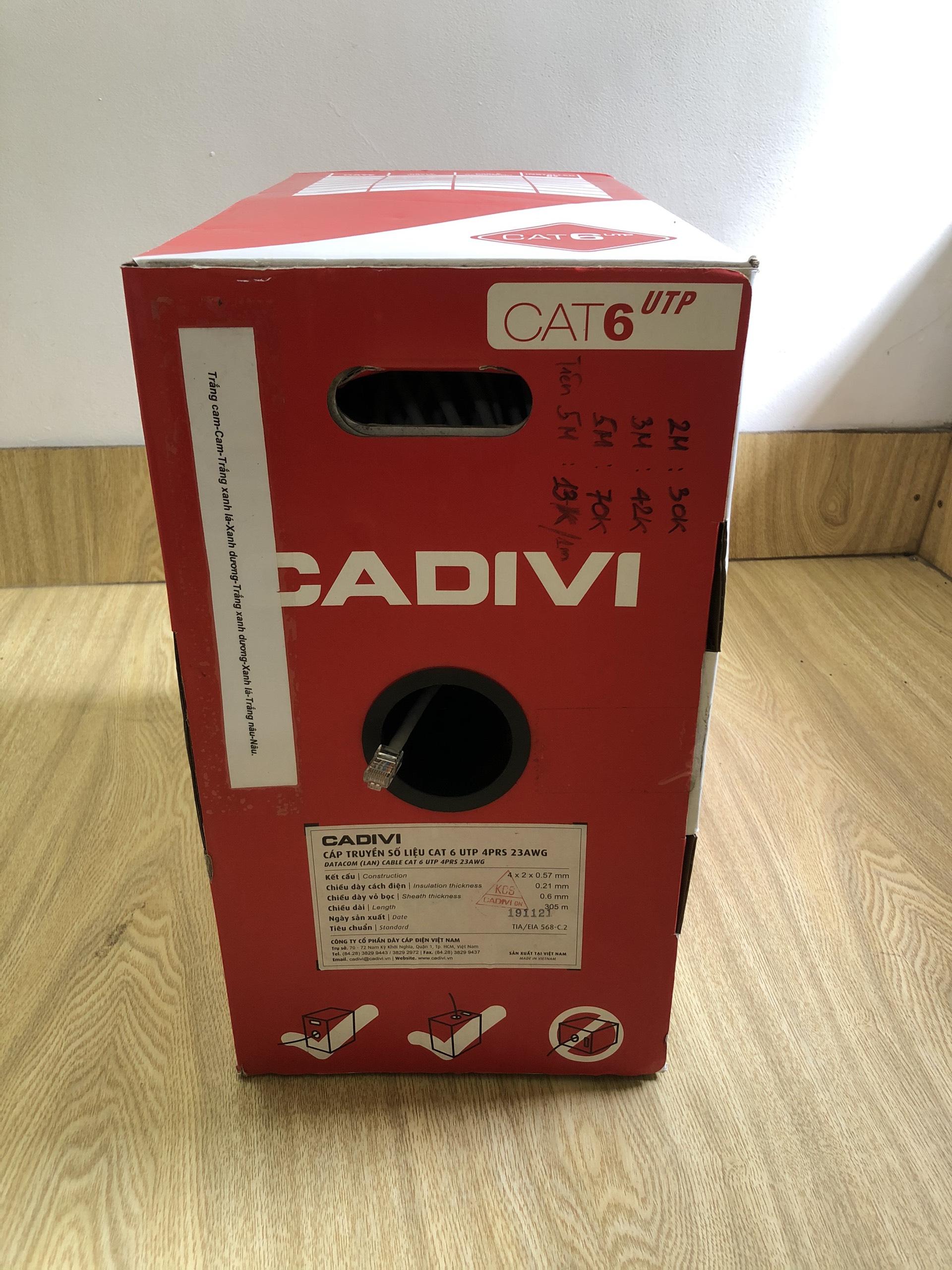 DÂY CÁP MẠNG CAT6 NANOCO, CADIVI BẤM SẴN 2 ĐẦU
