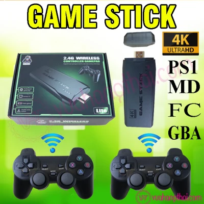 Máy Chơi Game Stick 4K 4 Nút 6 Nút HDMI Không Dây PS35000, PS10000 - Game Cầm Tay PS1/ATARI/MAME/SFC/FC/GBA/GB/GBC/MD