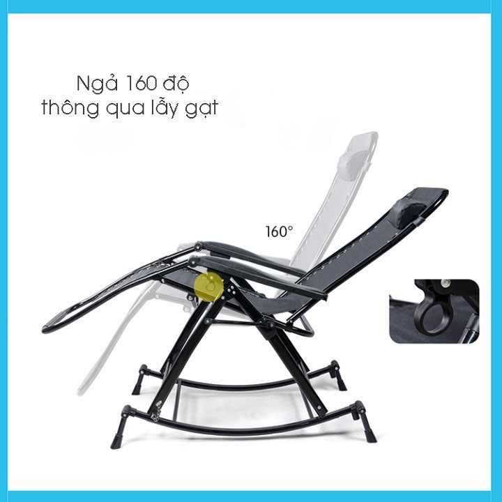 Ghế xếp bập bênh , thư giãn ( có video thực tế của sản phẩm )