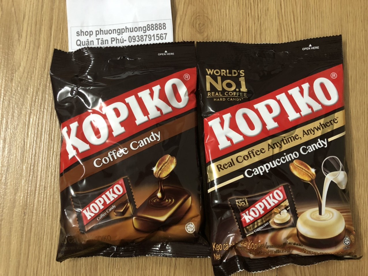 Kẹo Cà Phê Kopiko vị cà phê/ cà phê sữa 135gram