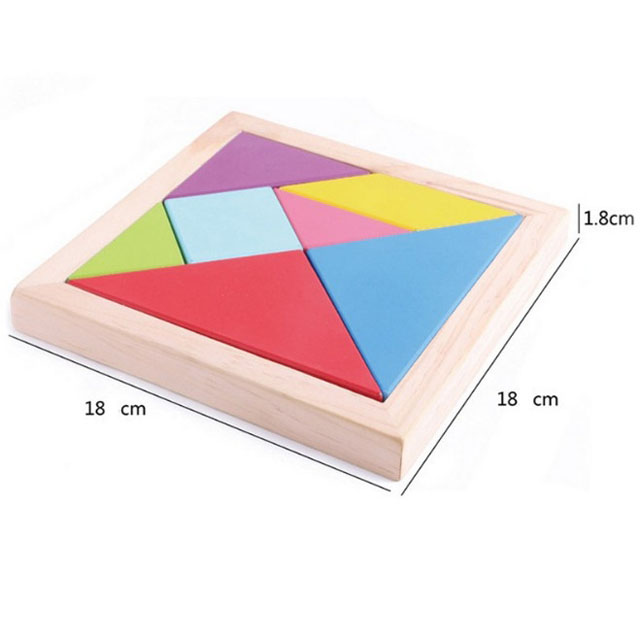 Đồ chơi trí uẩn Tangram đơn có hướng dẫn