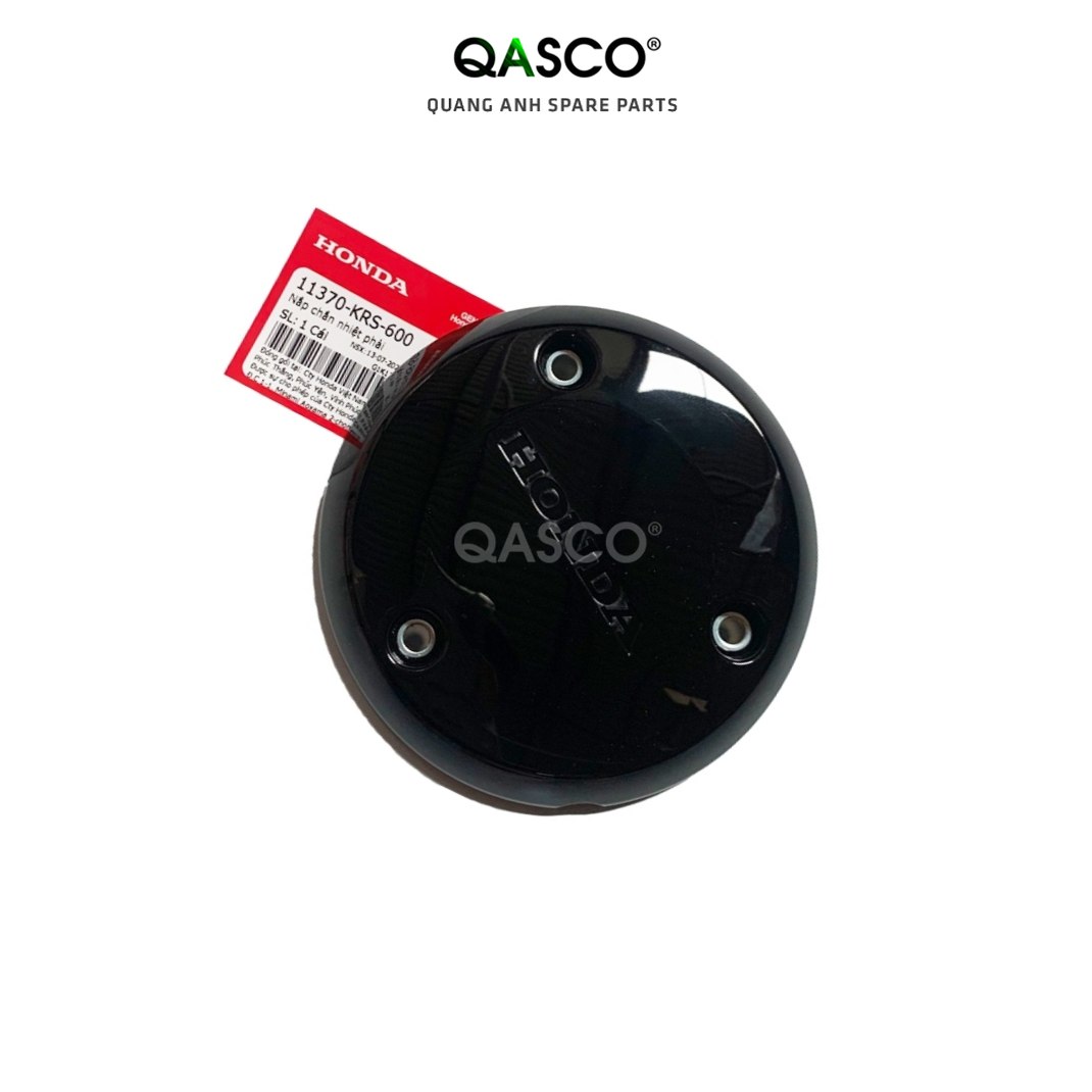 Nắp ốp lốc máy phải HONDA WAVE ALPHA lốc đen (11370KRS600) _9B 1E