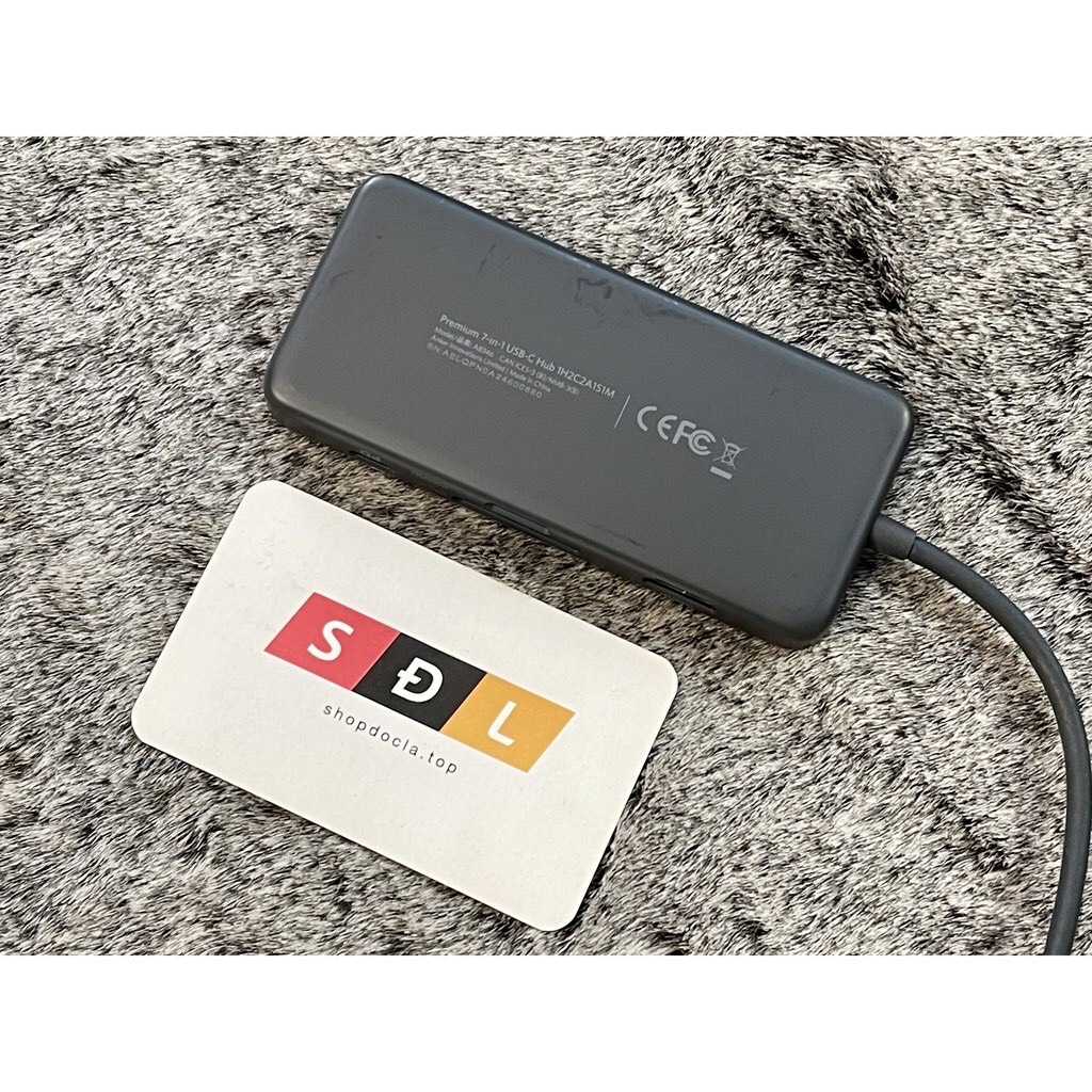 [HCM]Anker Premium 7 in 1 USB-C Hub 1H2C2A1S1M A8346