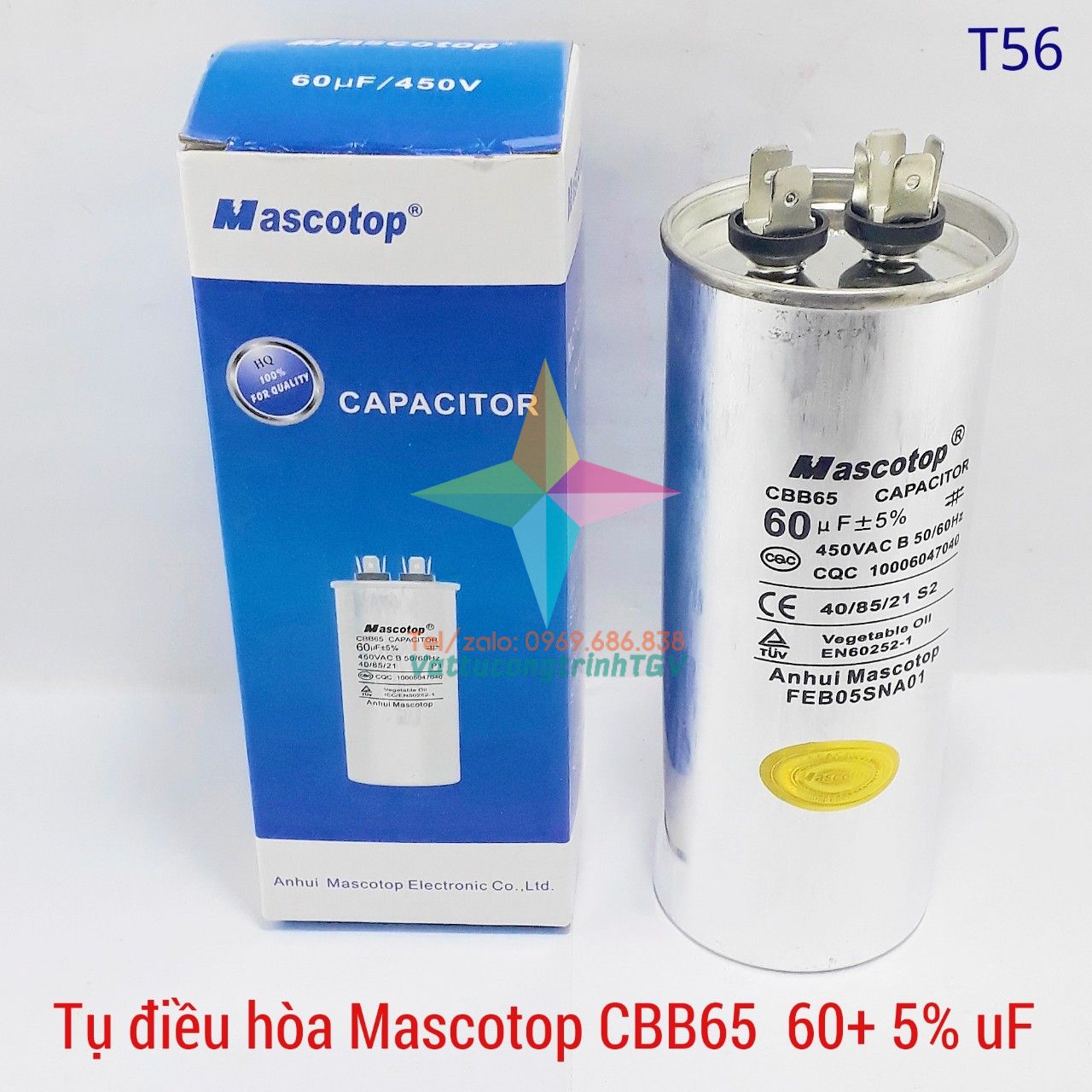 Tụ điều hòa MASCOTOP CBB65 60uF+5%