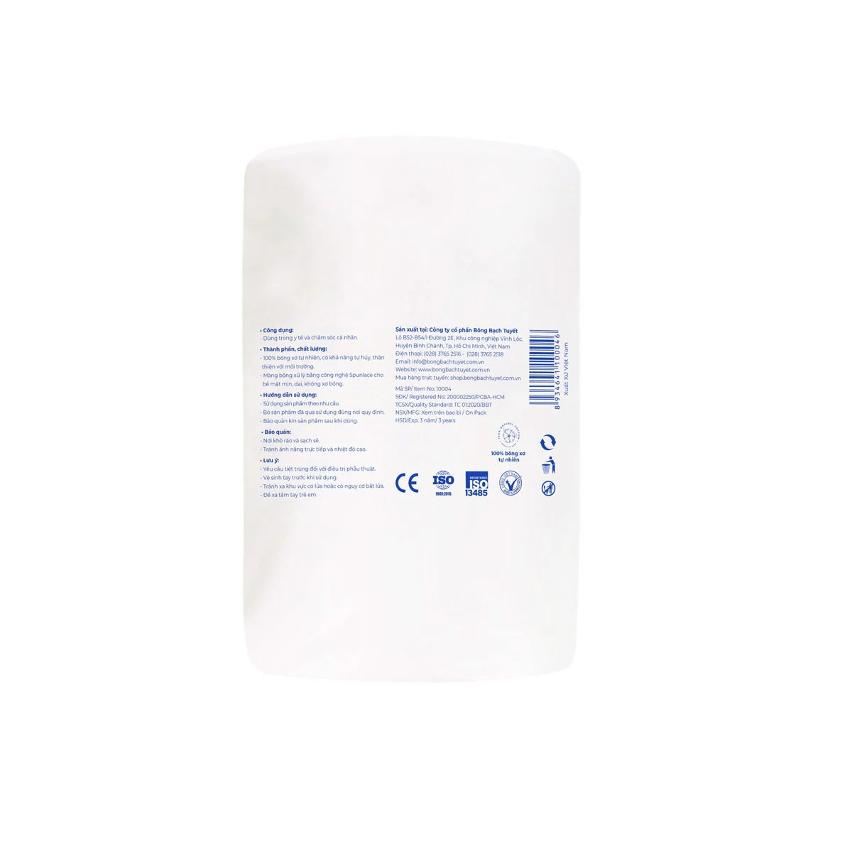 [HCM]bông gòn cuộn 500g bạch tuyết