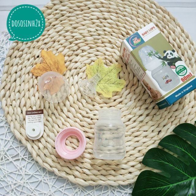 Bình Sữa size sơ sinh 60ml Baby Lops - Babibo