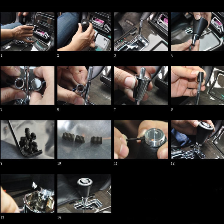 Tay nắm cần số ô tô, xe hơi cao cấp dùng cho số tự động Momo23 (Màu đen)