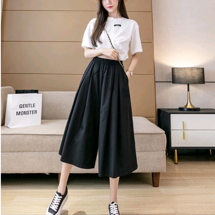 [HCM]Quần ống rộng clottes lưng thun co giãn