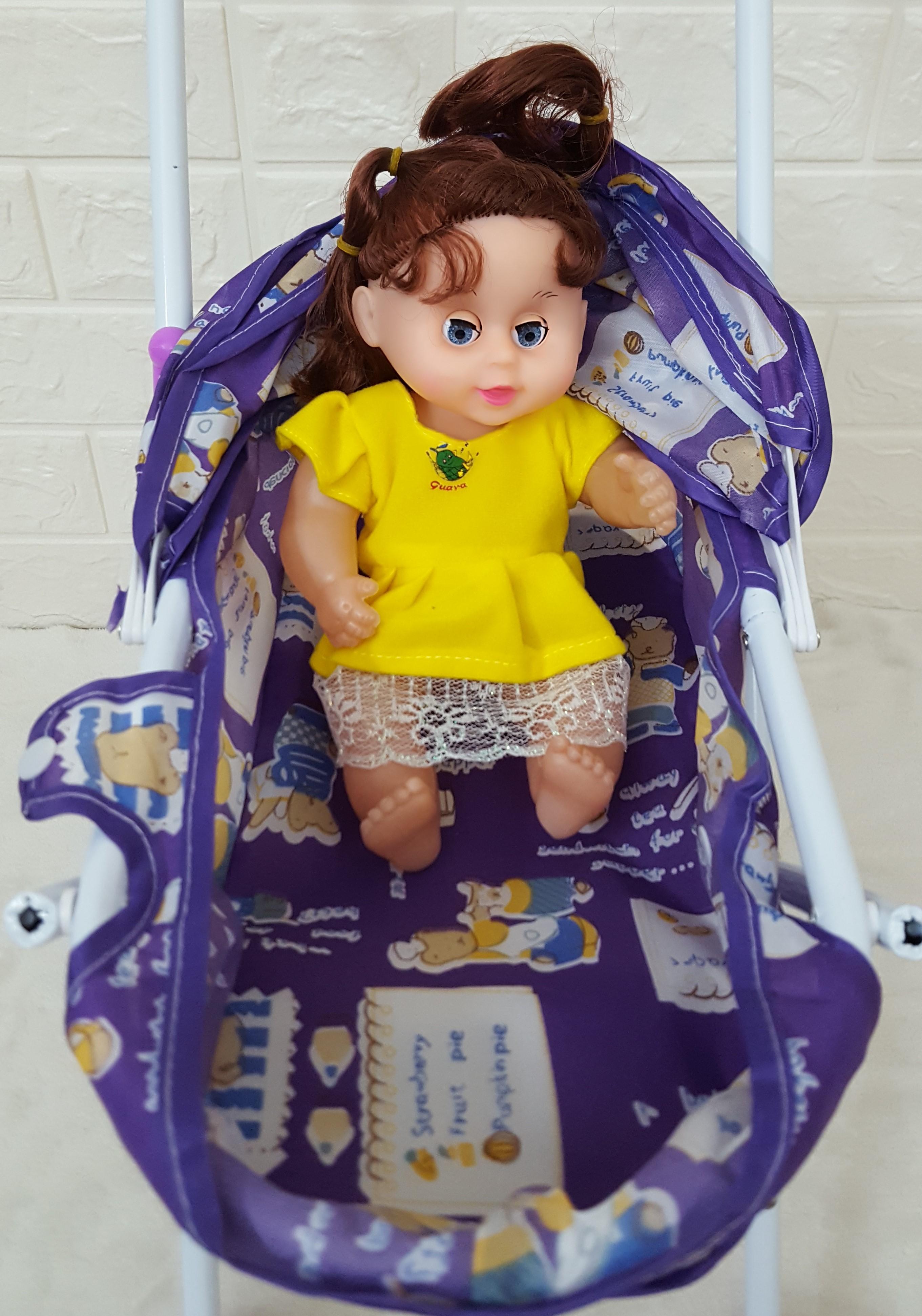 ĐỒ CHƠI XE ĐẨY BÚP BÊ EM BÉ GÁI