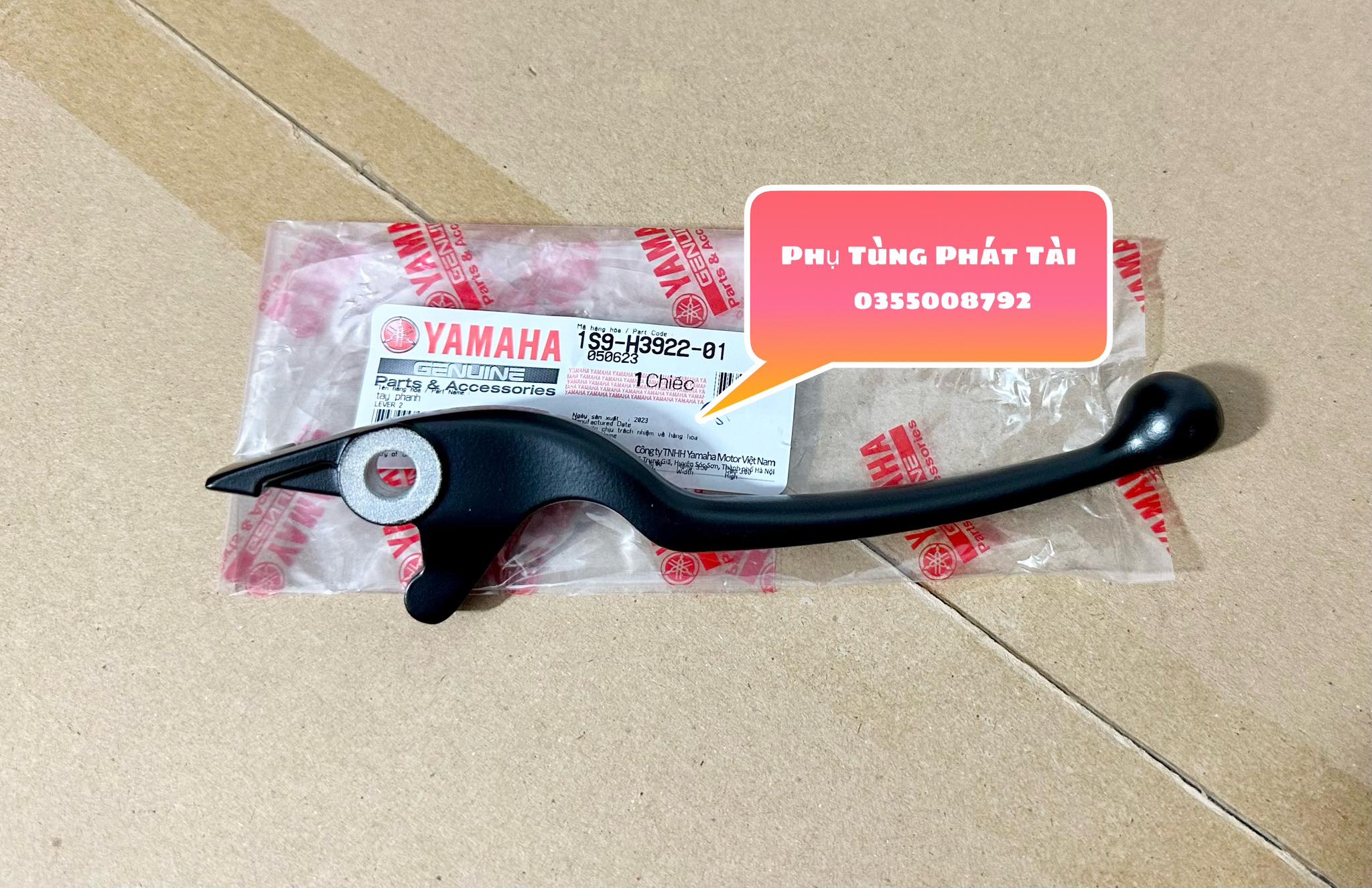 Tay Thắng Đĩa Sirius - Jupiter - Exciter Đen Bóng Chính Hãng Yamaha