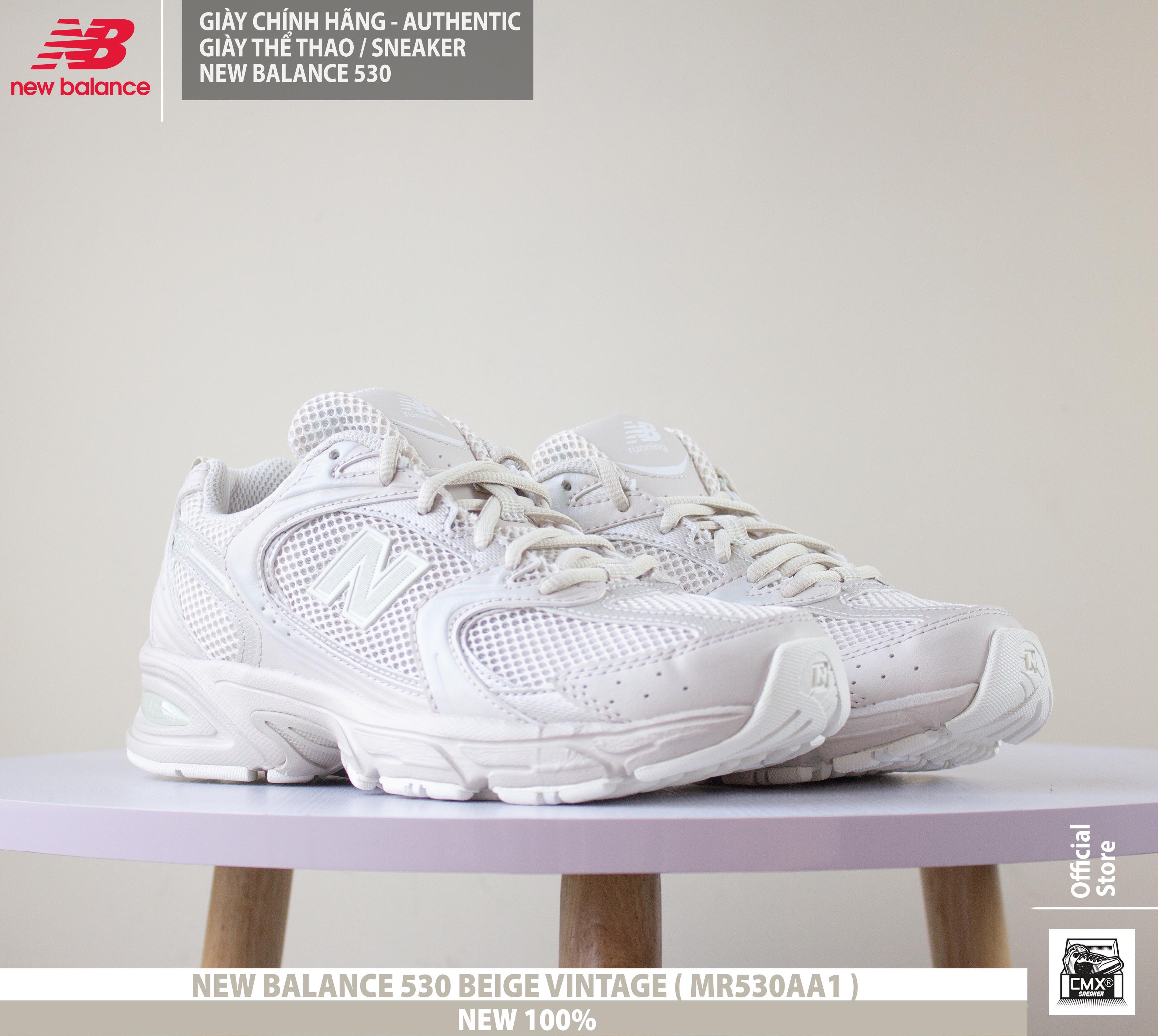 [ HÀNG CHÍNH HÃNG CÓ SẴN ] Giày New Balance 530 BEIGE VINTAGE ( MR530AA1 ) - AUTHENTIC 100%