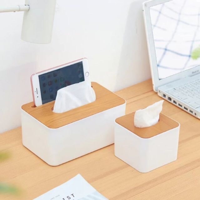 [Sỉ] Hộp Đựng Giấy Ăn Mặt Gỗ Tre Đẹp Cao Cấp Hình Vuông Chữ Nhật Giá Rẻ