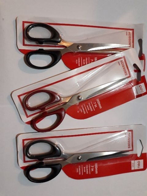 Kéo Deli 6009 dài 18cm/kéo văn phòng