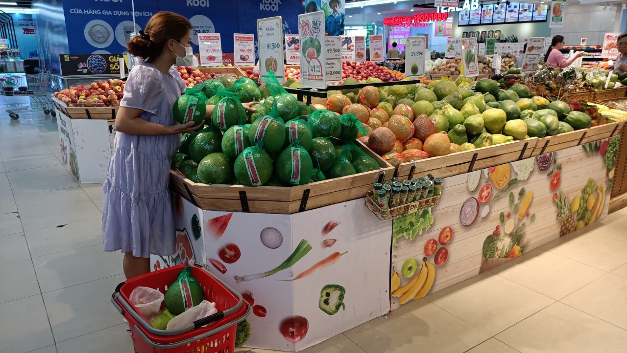 Bưởi Da xanh ruột hồng (18kg)- HTX BDX Bến Tre