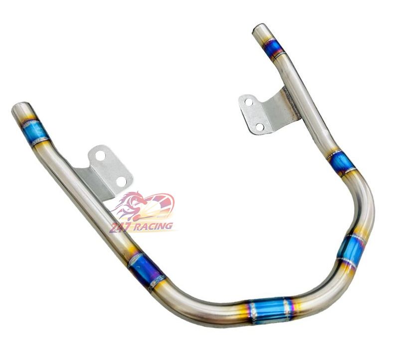 Cảng sau inox chạy vảy cá v2 7 màu titan gắn xe máy wave a110 blade s110 rsx rs100 wave a100