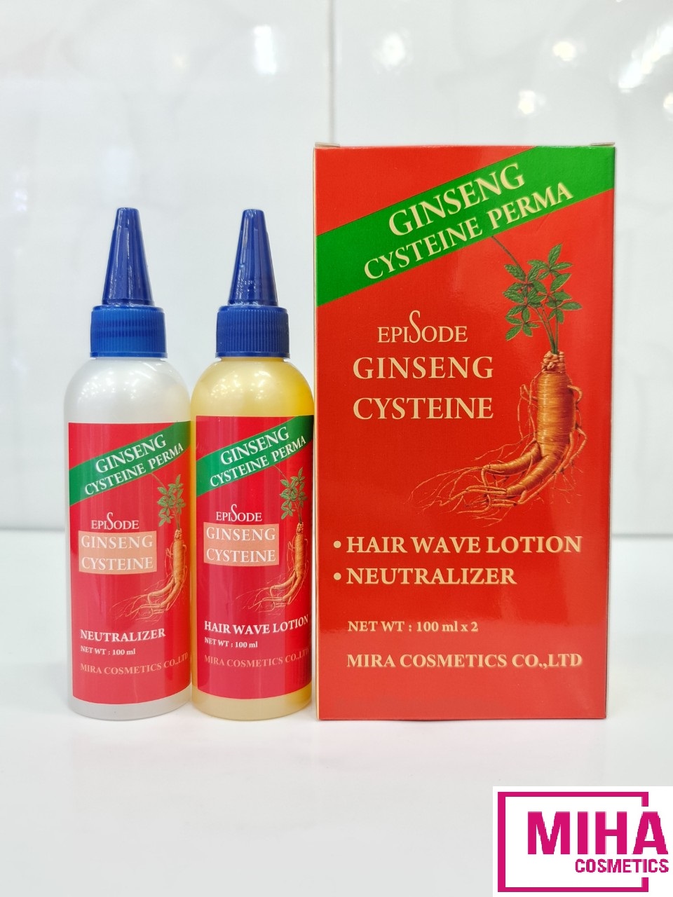 Thuốc Uốn Tóc Chiết Xuất Sâm Đỏ Gingsen MIRA