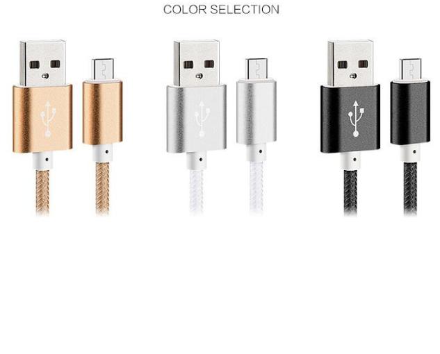 Cáp sạc bọc dù cho điện thoại sam sung và dòng android