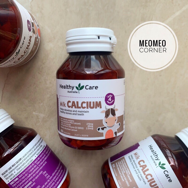 Canxi sữa Úc Healthy Care Milk Calcium