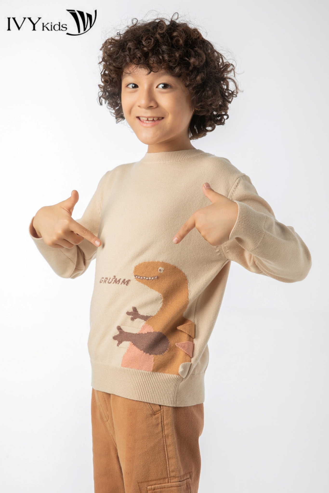 Áo len grưmm bé trai ivy moda ms 58k1270
