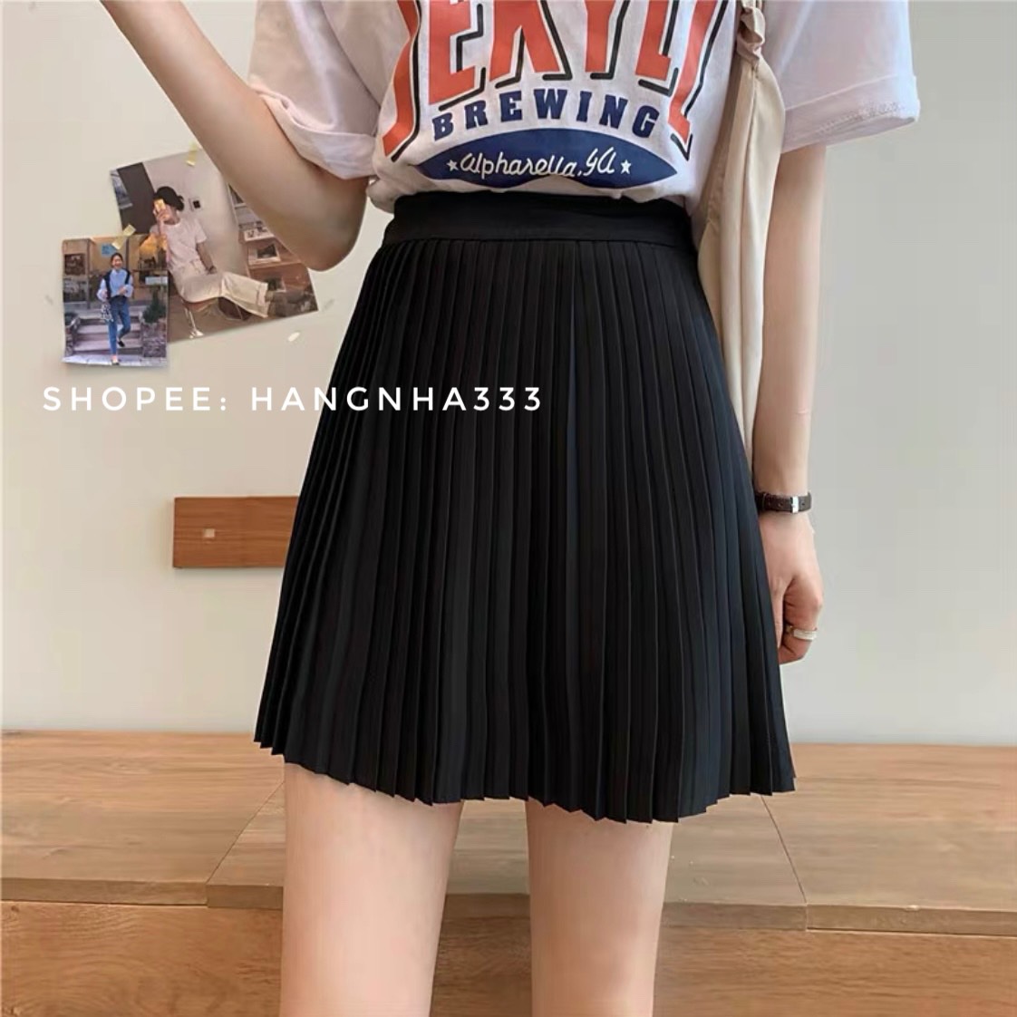 LOẠI 1 || CHÂN VÁY NGẮN XẾP LY NHỎ BASIC