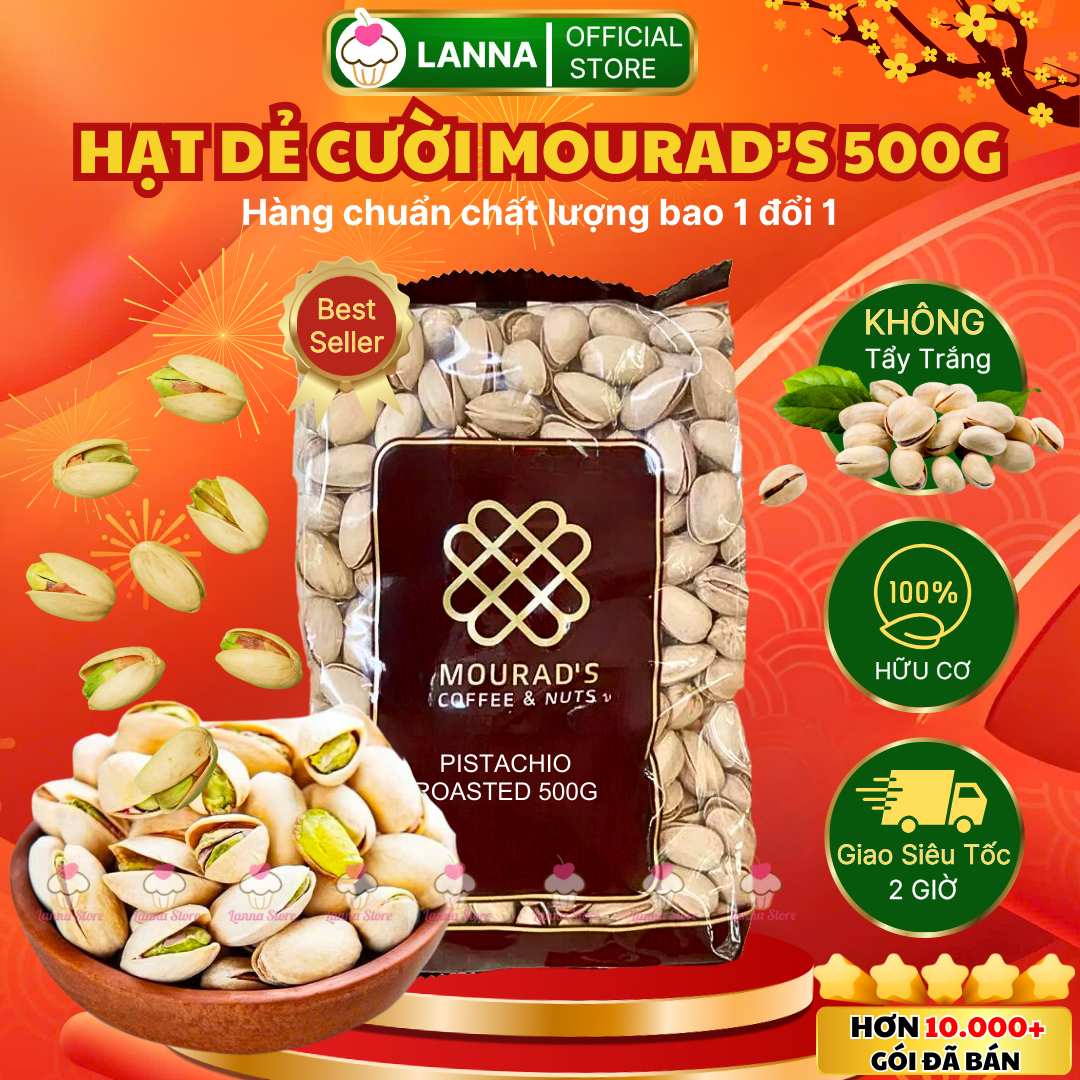 [CHUẨN LOẠI NGON] Hạt Dẻ Cười Úc Mourad's Chuẩn Nhập 100% Hàng Ngon Loại 1 KHÔNG TẨY (500g)