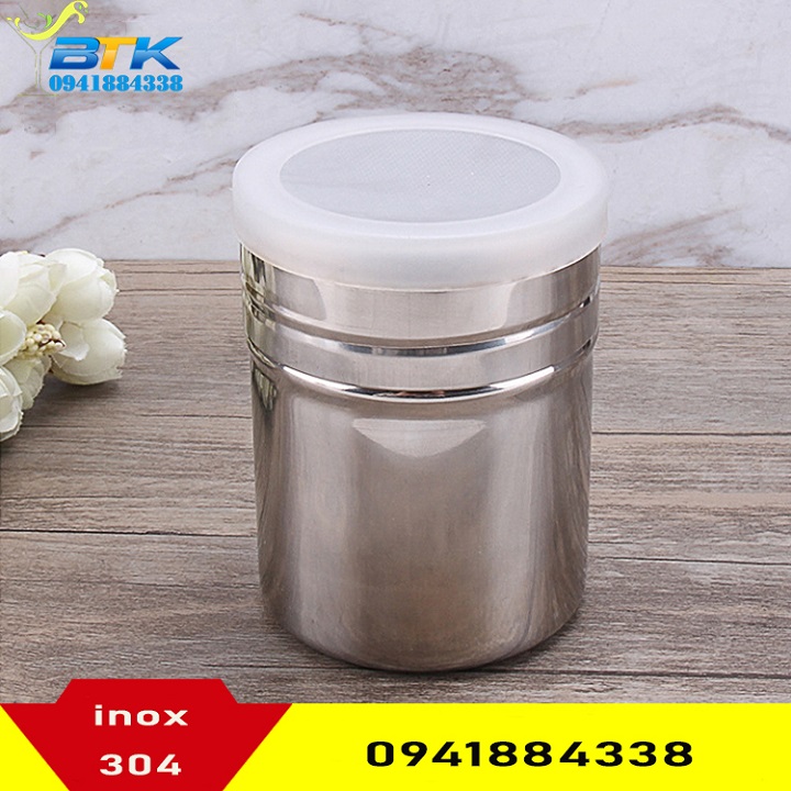 Lọ rắc bột cacao matcha thép 304