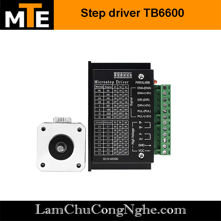 Mạch Điều Khiển Động Cơ Bước TB6600 4A 9V-42VDC - Step driver module