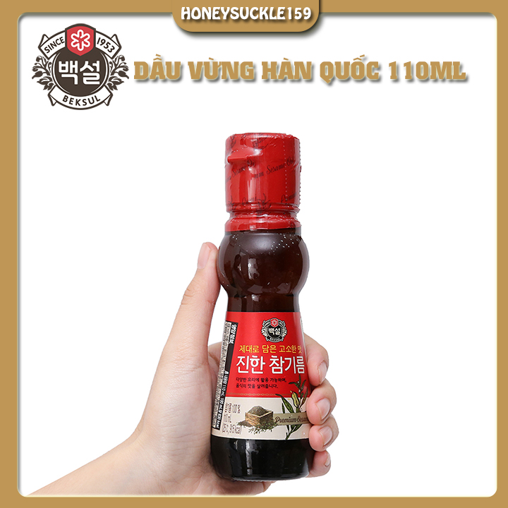 Dầu Vừng Nguyên Chất Hàn Quốc Chai 110ml