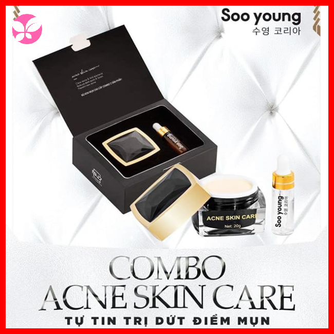 Bộ mụn siêu tốc soo young mẫu mới 2023 - combo giảm mụn sooyoung siêu tốc độ - tặng kèm serum - chính hãng