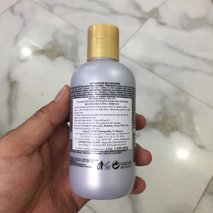 [HCM]Tinh Dầu Dưỡng Tóc CHI Keratin Silk Infusion Mỹ (177ml)