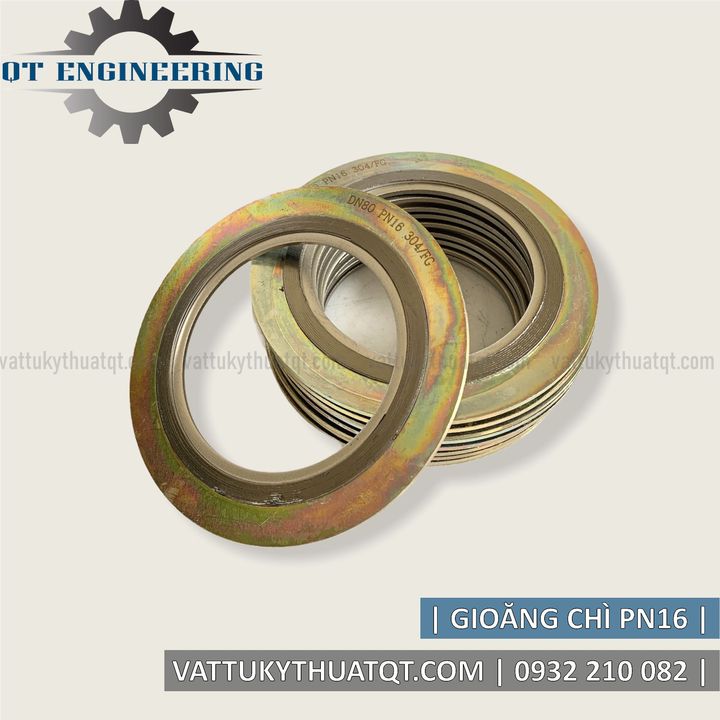 Gioăng/Ron Chì 3 Vành Lắp Mặt Bích Chuẩn PN10/16 | VATTUKYTHUATQT.COM