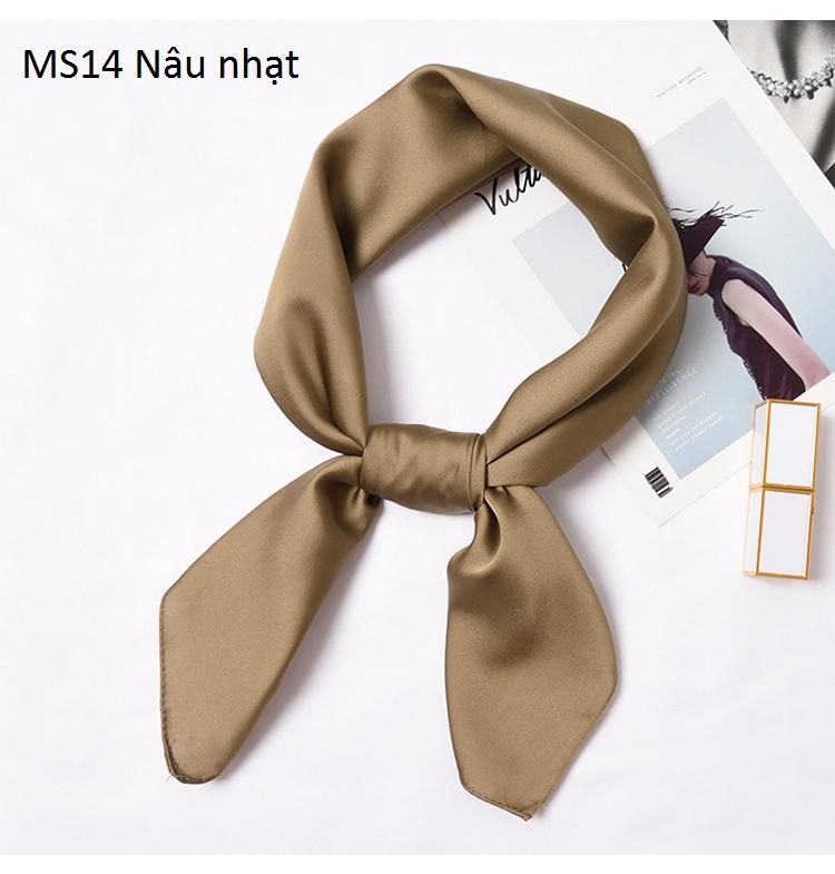 Khăn lụa trơn các màu cỡ 70x70cm