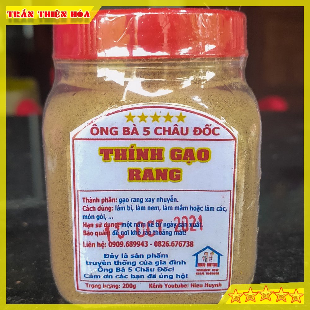 Hủ [200gr] Thính Gạo Rang Nhà Làm Thơm Ngon