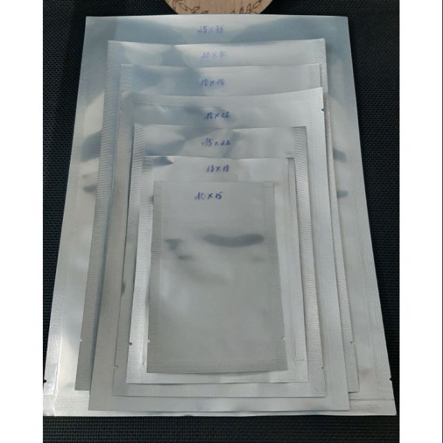 100g Túi 3 biên mặt trong mặt bạc dầy đáy liền chọn size - tientienshop