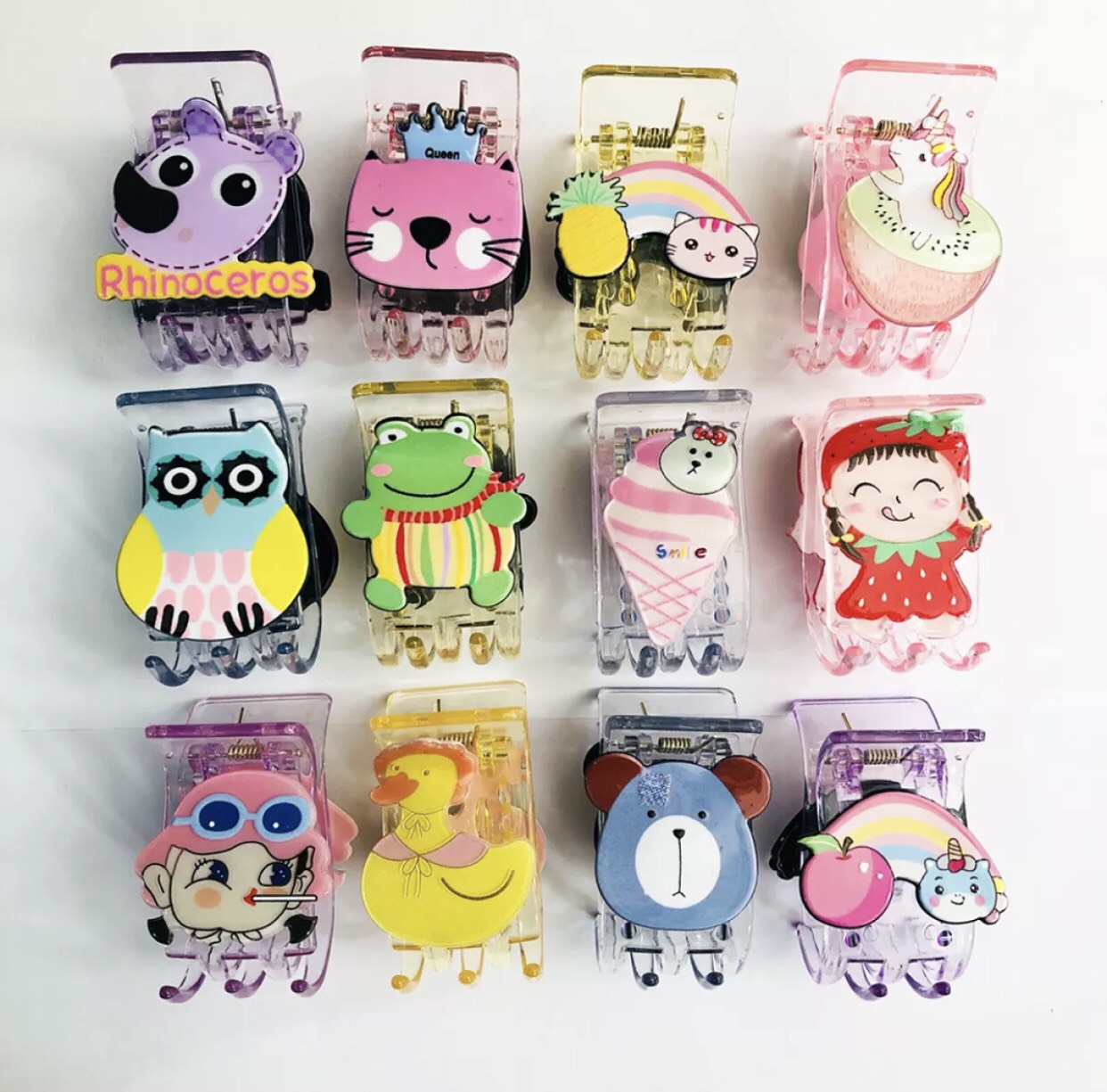 [FREESHIP + HOÀN TIỀN 50K] 1 Kẹp Càng Cua ( Gấp Tóc ) 5 Răng Trong Suốt Hoạt Hình Dễ Thương [ Ngẫu Nhiên ] , Kẹp Tóc Cao Cấp Hàng Loại 1 Không Gãy PKHN0065