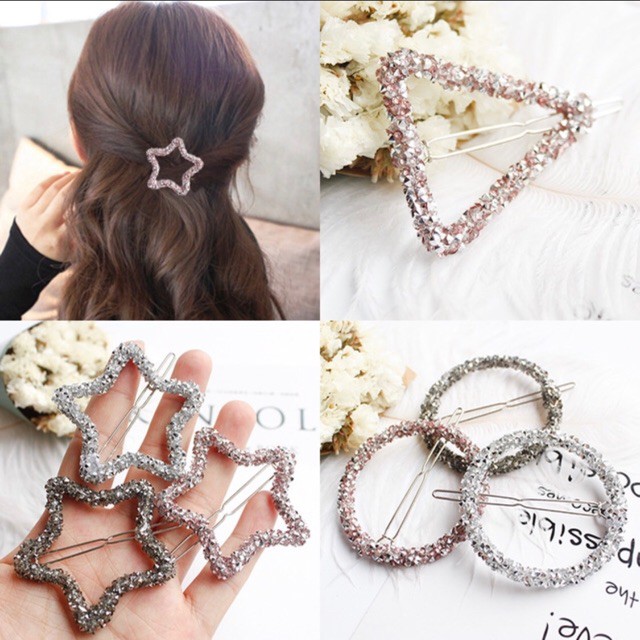 Kẹp tóc Hàn quốc đính đá lấp lánh
