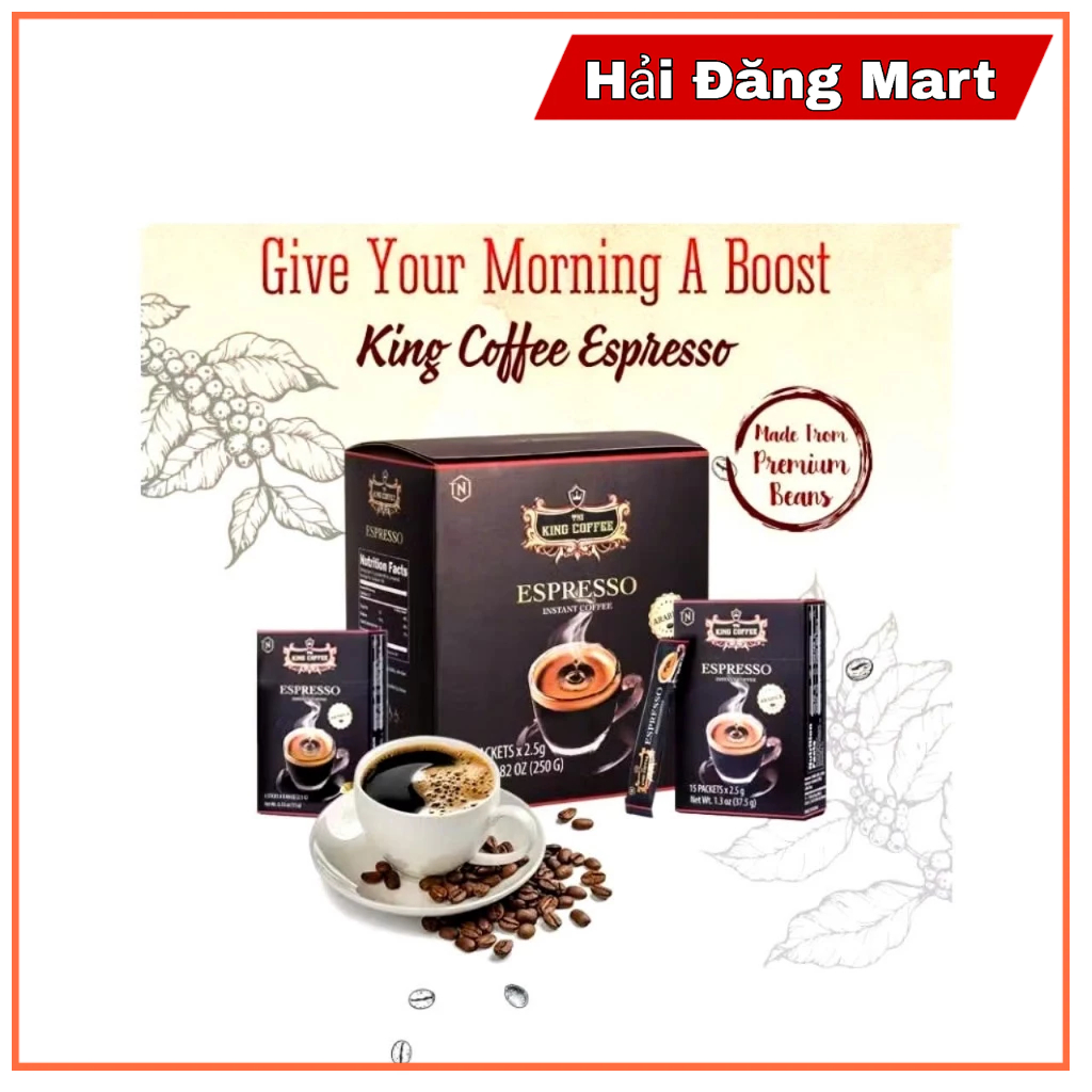 Water soluble espresso TNI King Coffee Box 100 pack * 2.5g