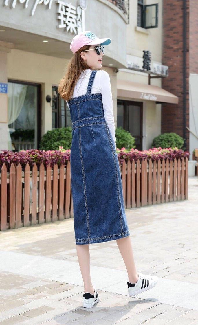 Yếm jean dài cao cấp