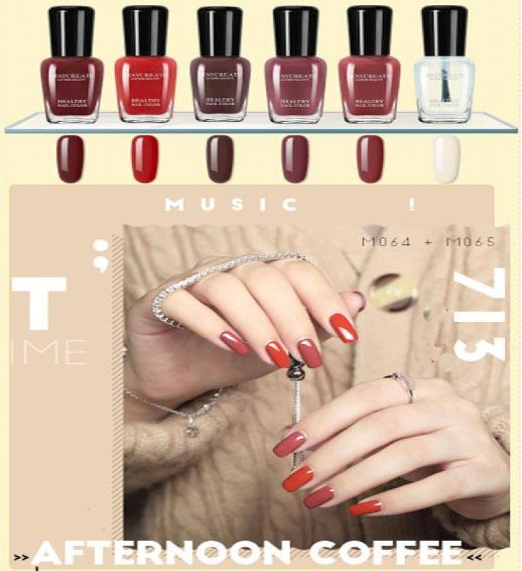 Sét 6 lọ sơn móng tay MayCreate nhanh khô - mã 713 tốt nhất