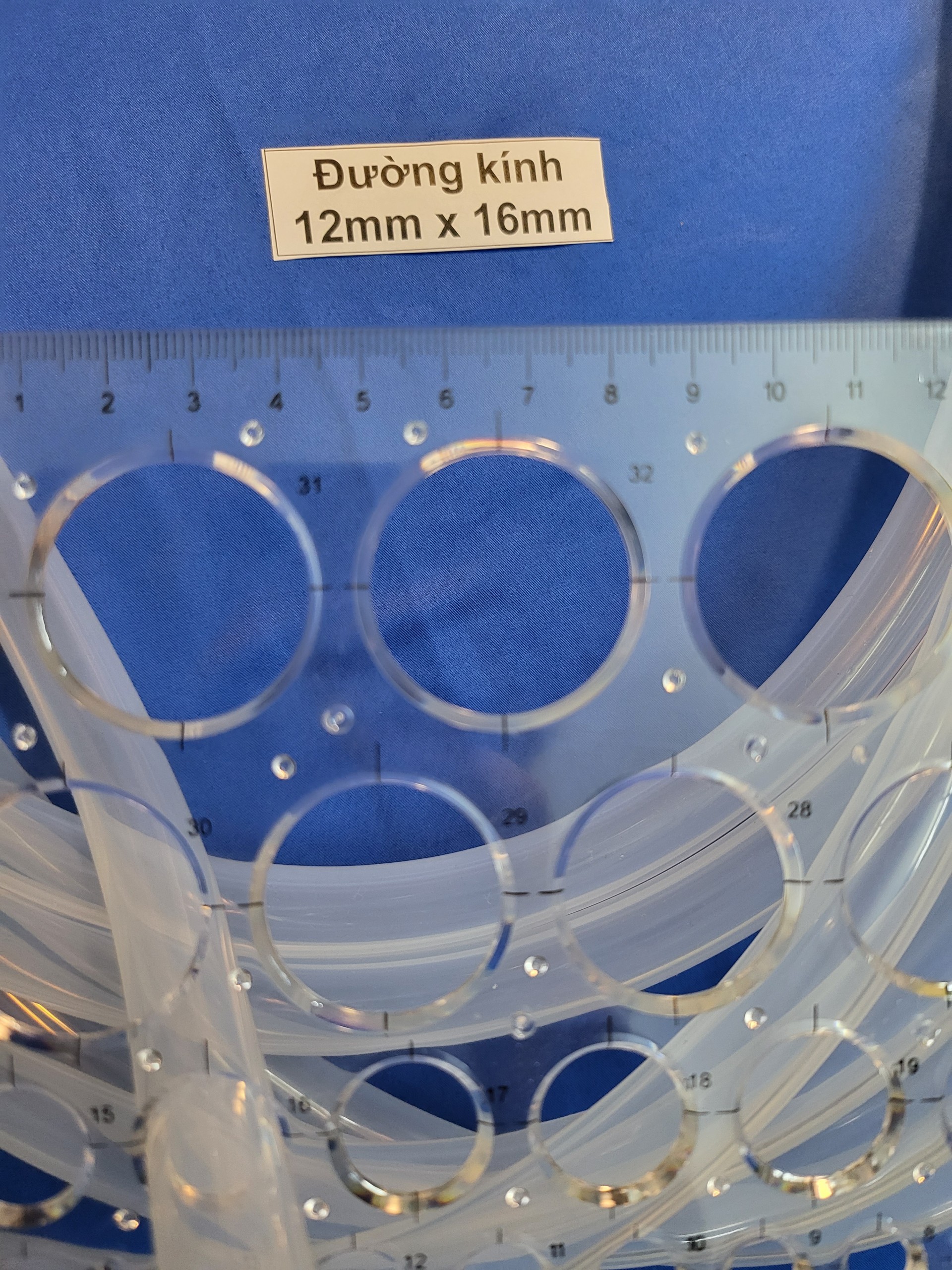 Ống silicon TRONG SUỐT phi 5, 6, 8, 9, 10, 12, 14 mm (giá/ 1 mét, bán số mét theo yêu cầu)