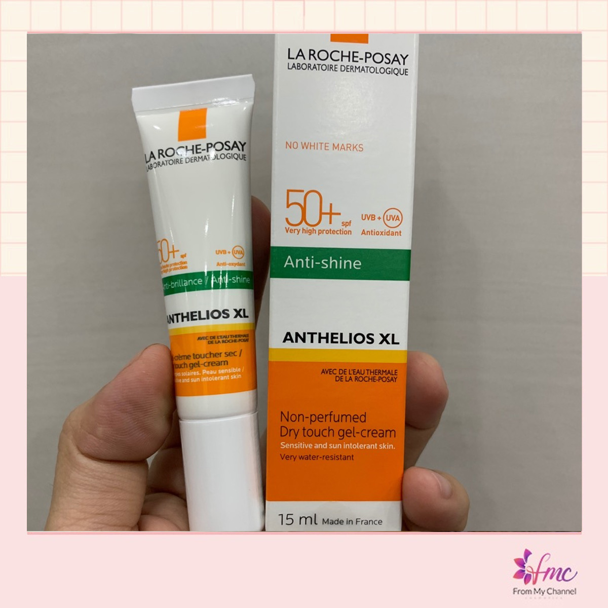 [MUA 1 TẶNG 1] Kem Chống Nắng Không Màu Kiểm Soát Dầu La Roche Posay - Anthelios XL Dry Touch SPF 50+ 15ml/50ml + Tặng 1 túi chườm giảm đau bụng