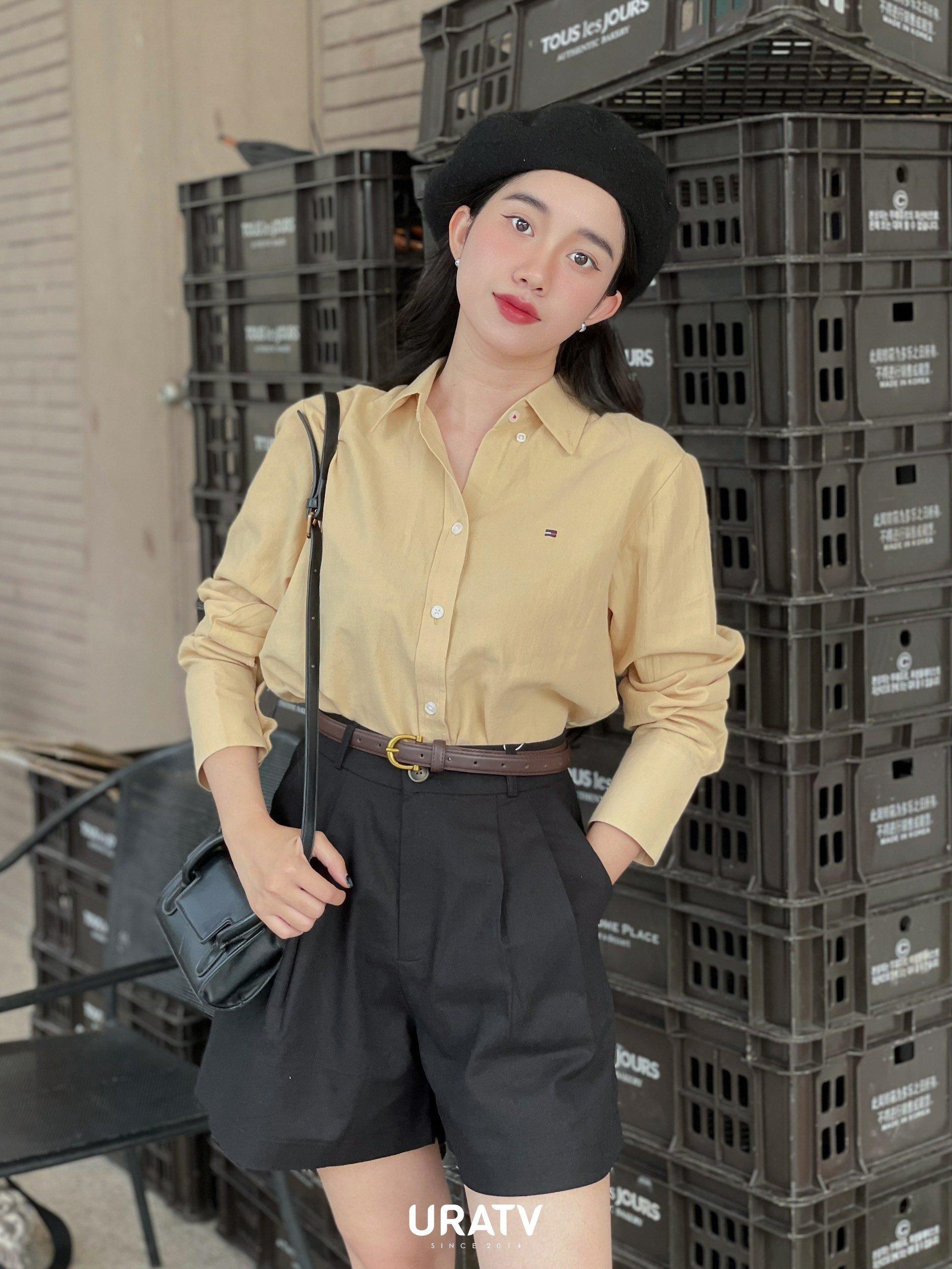 l ẢNH THẬT-CÓ SẴN l Sơ mi thêu logo TM
