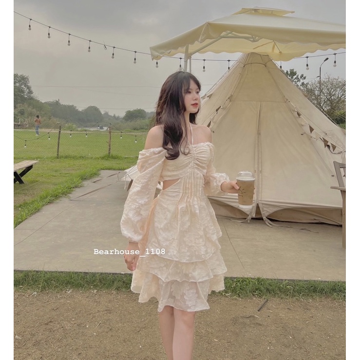 4K7❌ VÁY ĐẦM THIÊN NGA TRẮNG CÔNG CHÚA